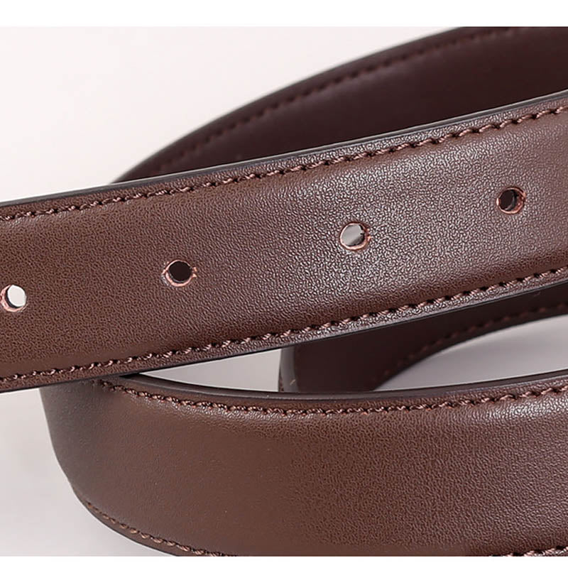 Casual Solid Color Adjustable Leather Blet 6W6JBT154