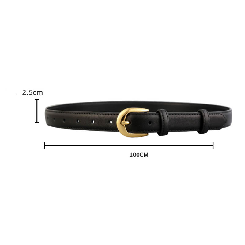 Casual Solid Color Adjustable Leather Blet 6W6JBT154