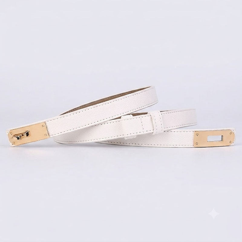 Elegant Skinny Dress Belt Leather Waist Belt 6W6JBT157