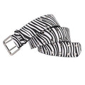 Retro Animal Print Color Contrast Leather Belt 6W6JBT178