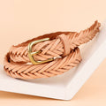 Fashion Handmade Woven Adjustable Leather Belt 6W6JBT177