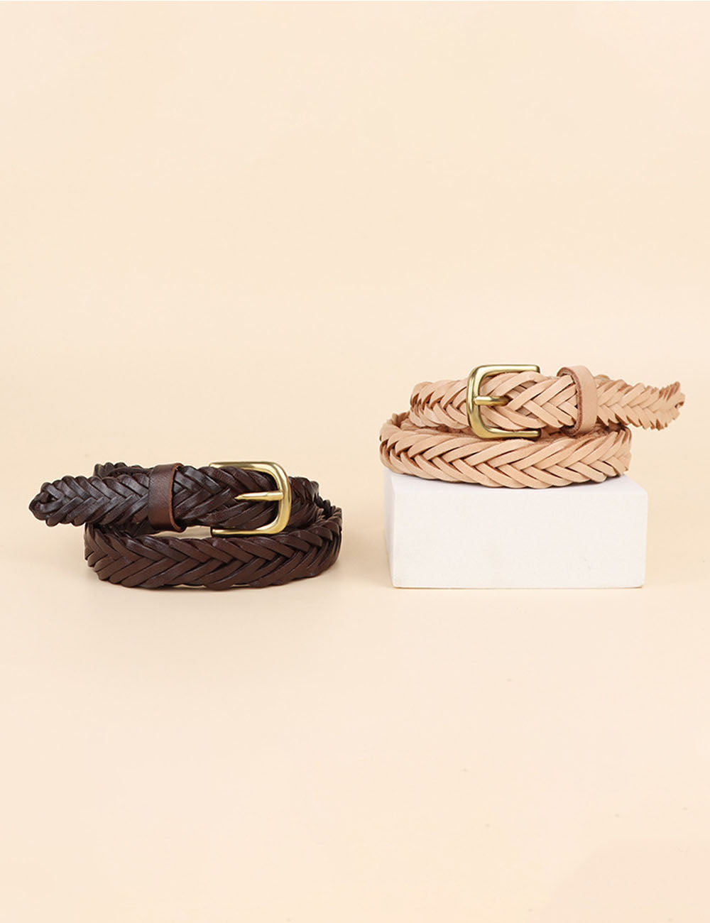 Handmade Woven Leather Belt - DippedShop Wholesale - #0419
