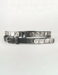 Punk Style Round Disc Leather Waist Belt 6W6JBT137