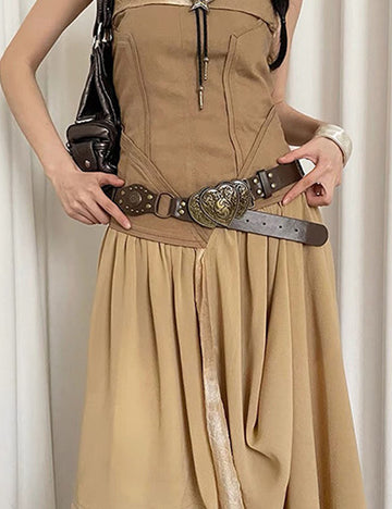 Boho Style Rope Braided Tassel Waist Belt 6W6JBT139