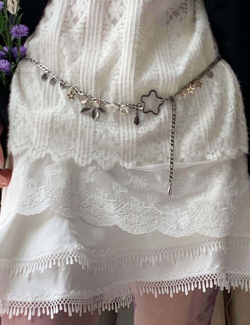 Star Flower Waist Chain - DippedShop Wholesale - #2947