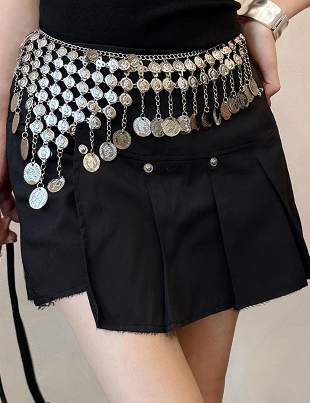 Chunky Beaded Tassel Waist Chain - DippedShop Wholesale - #9827