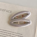 Simple Solid Color Hollow No Crease Hair Clip 8ZA6HCP508L