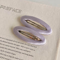 Simple Solid Color Hollow No Crease Hair Clip 8ZA6HCP508L