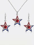 Fashion Star Pendant Zirconia Hollow Chain Necklace 8ZA6JNC292L
