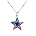 Fashion Star Pendant Zirconia Hollow Chain Necklace 8ZA6JNC292L