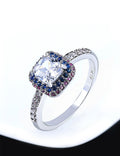 Electroplated Sparking Cubic Zirconia Geometric Ring 8ZA6JRG211T