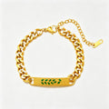 Trendy Cubic Zirconia Double-Layer Chain Bracelet 6W6JBR512