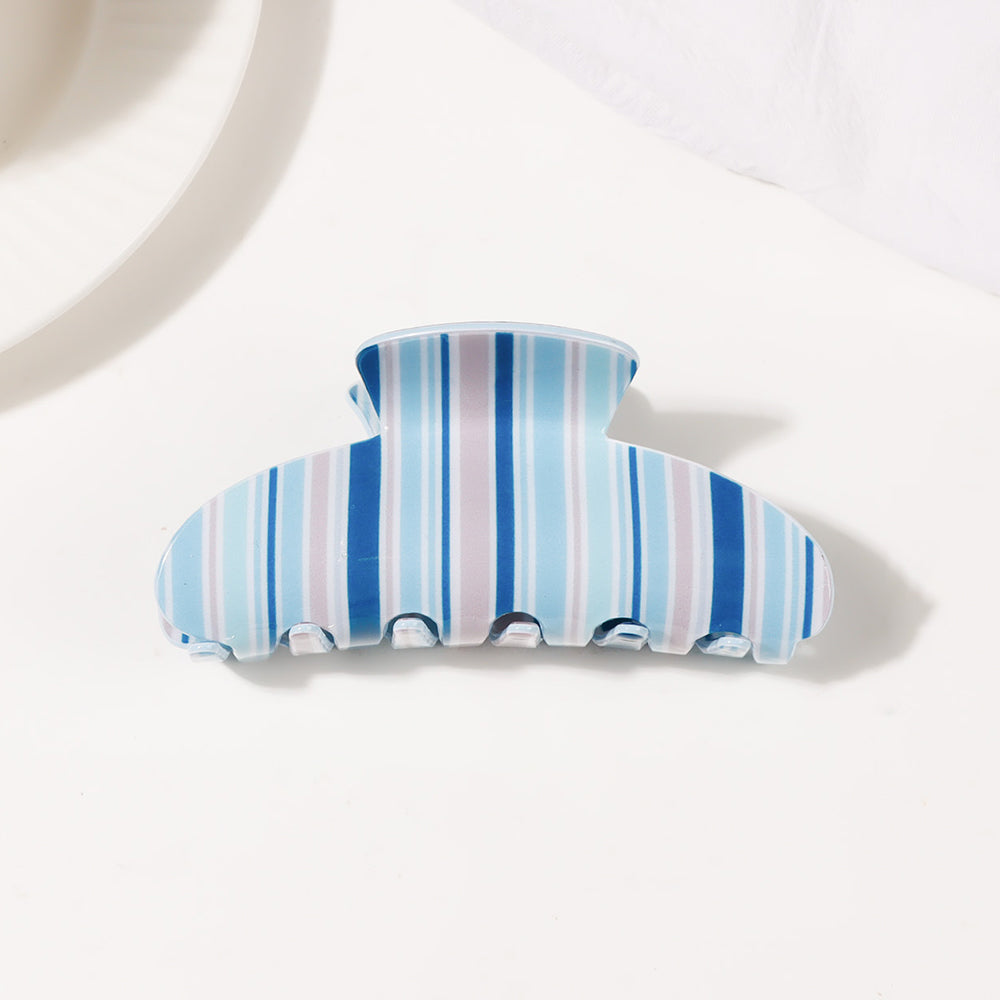 Striped Hair Claw - DippedShop Wholesale - #3571