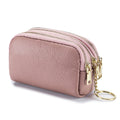 Cute Double Zipper Mini Leather Coin Purse 6W10BWB302