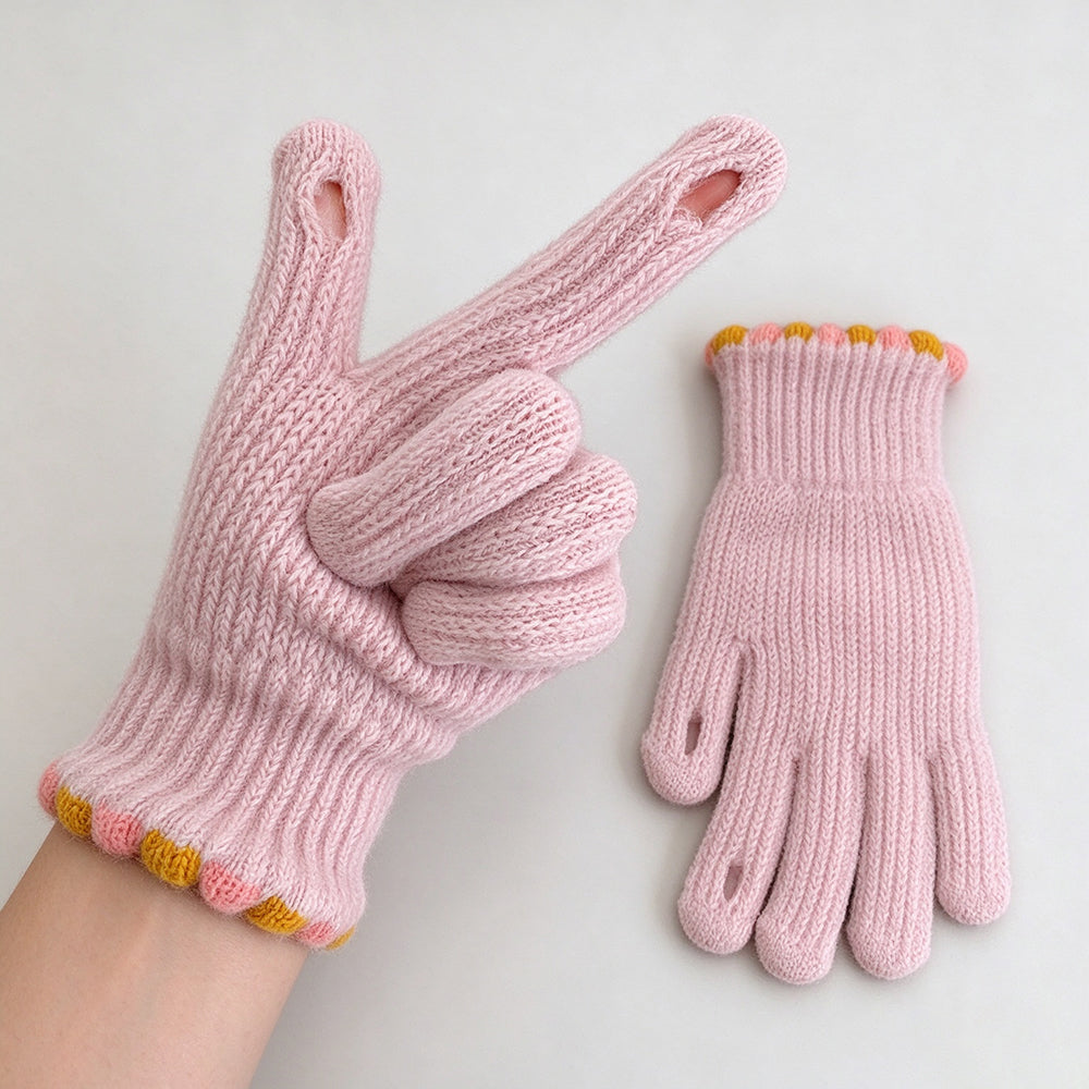 Knit Touch Screen Gloves - DippedShop Wholesale - #8819