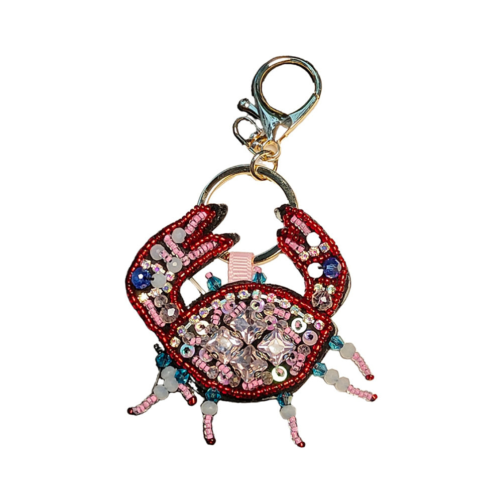 Funny Handmade Beads Lobster Pendant Bag Charm 6W10BBC807