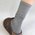 Cotton Slouchy Crew Socks - DippedShop Wholesale - #2419