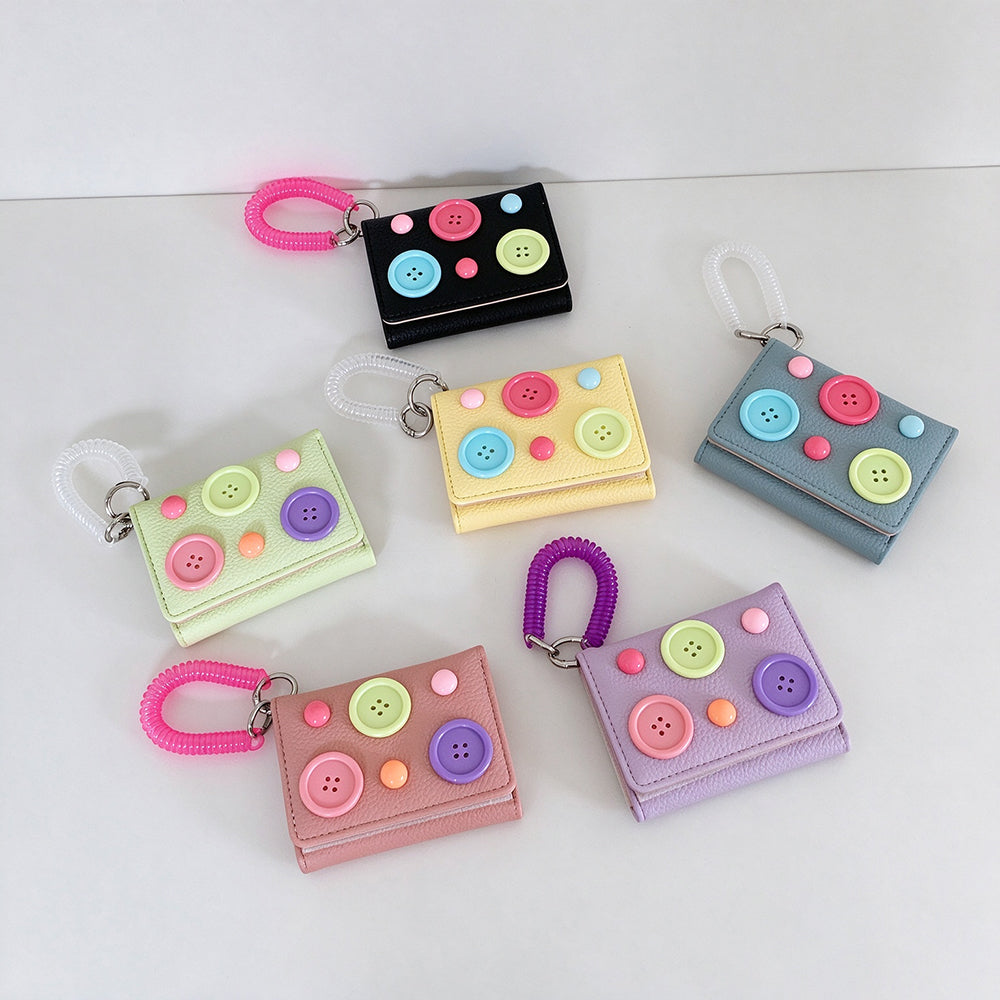 Button Trifold Wallet - DippedShop Wholesale - #1251