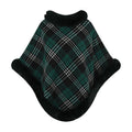 Plaid Faux Fur Knit Poncho - DippedShop Wholesale - #1619