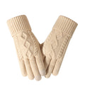 Cable Knit Touchscreen Gloves - DippedShop Wholesale - #8931