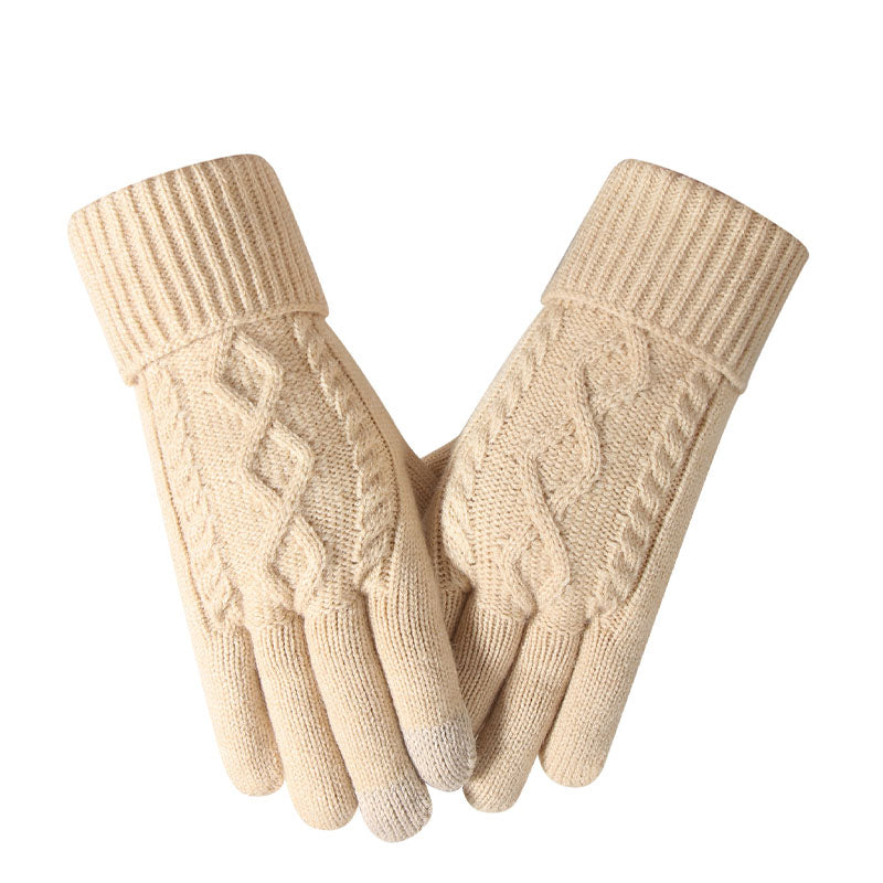 Cable Knit Touchscreen Gloves - DippedShop Wholesale - #8931