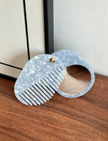 Oval Solid Color Acetate Hair Combs MK2PPM6CT5CB48