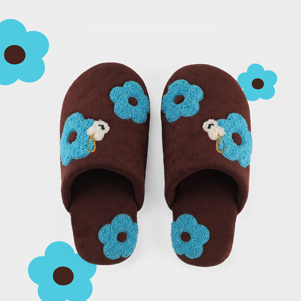 Cute Flower Soft Non-Slip Indoor Slippers 6W8FSP285