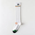 Stylish Color Block Striped Over Knee High Socks 6W8FSO1011