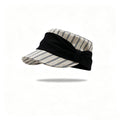 Striped Bow Foldable Wide Brim Hat 6W6HAT791