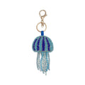 Stylish Rhinestones Beaded Jellyfish Pendant Bag Charm 6W10BBC812