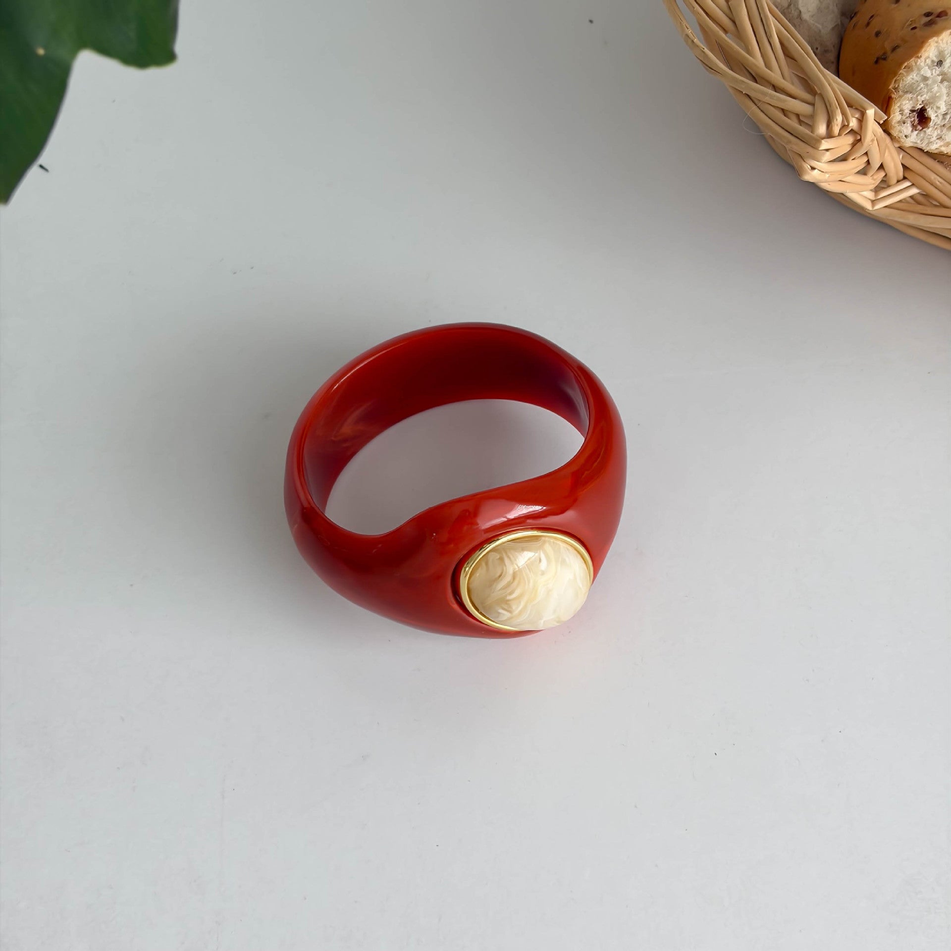 Natural Stones Irregular Weave Resin Bracelets 6W6JBR621