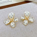 Irregular Enamel Stud Earrings - DippedShop Wholesale - #3427