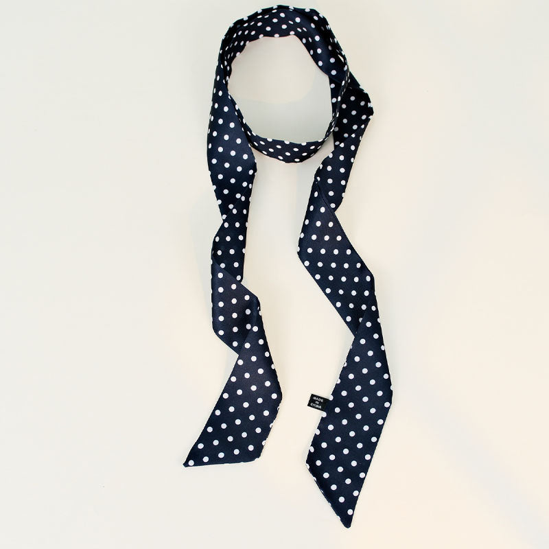 Stylish Color Block Polka Dots Silk Scarf 6W6NSI227