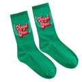 Sweet Pink Lttter Patterned Crew Socks 6W8FSO653