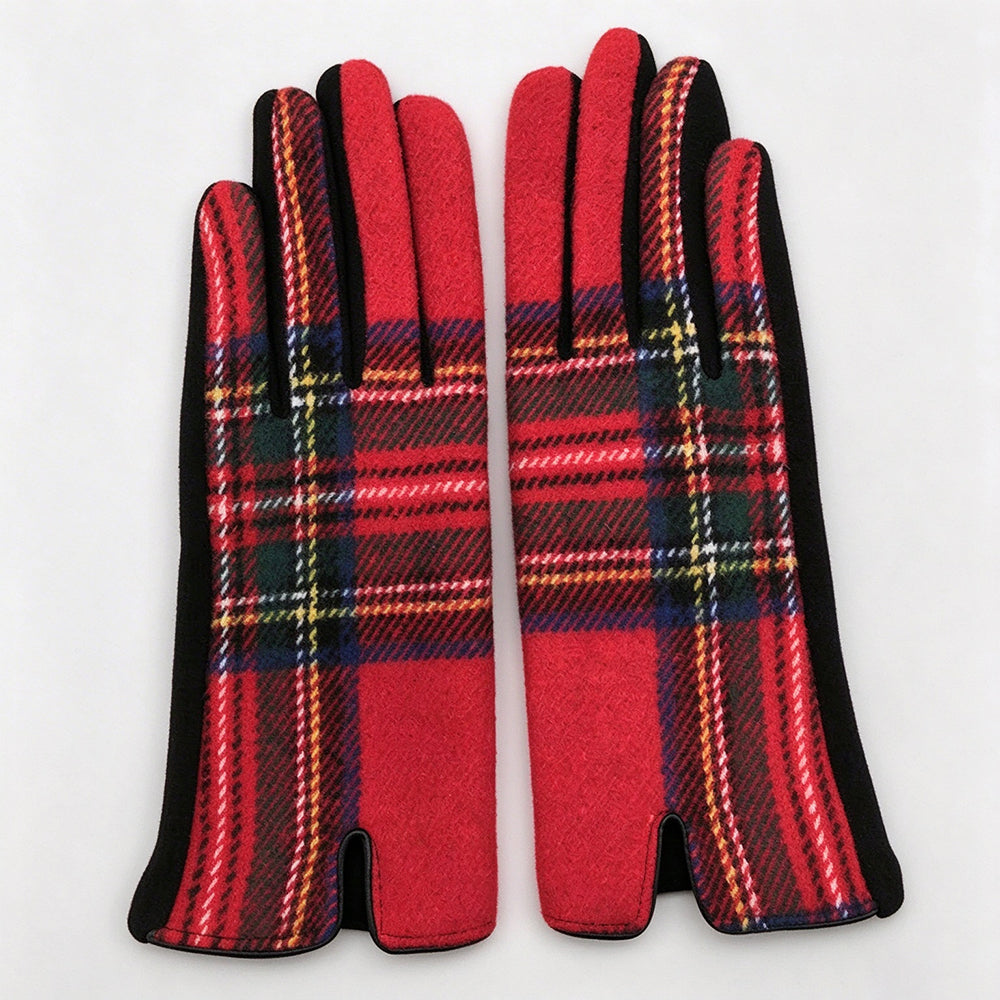 Color Contrast Plaid Touch Screen - DippedShop Wholesale - #4931