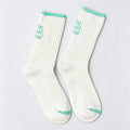 Color Block Jacquard Rib Socks - DippedShop Wholesale - #5091