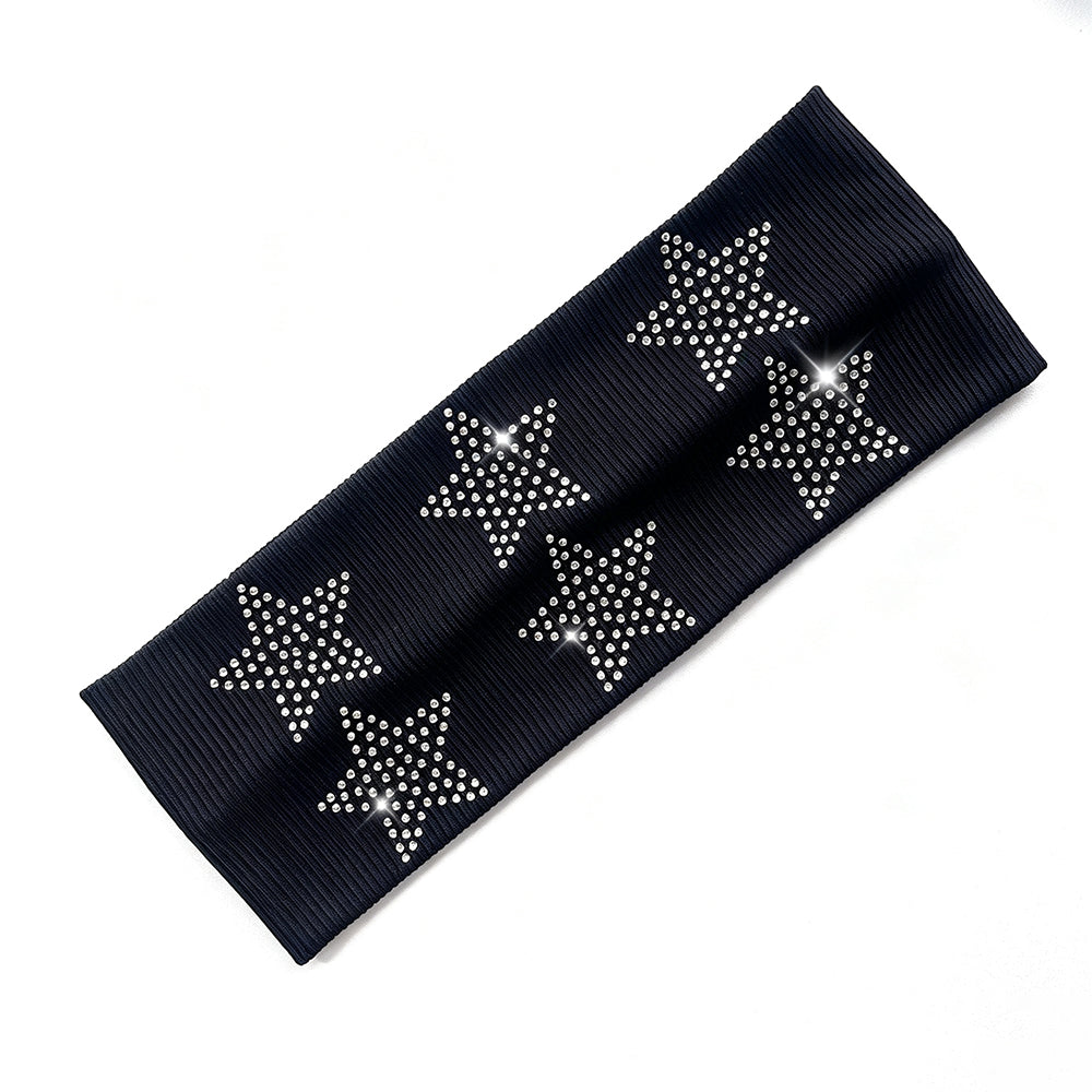 Stylish Star Rhinestones High Elastic Headband 6W6HBD411