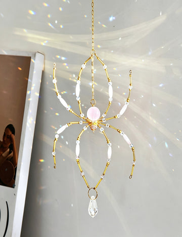 Spooky Spider Crystal Sun Catcher Wind Chime 6H7HLS203