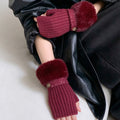 Knit Fingerless Gloves - DippedShop Wholesale - #3859