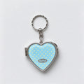 Heart Polka Dot Keychain - DippedShop Wholesale - #7971