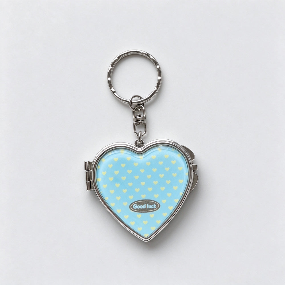 Heart Polka Dot Keychain - DippedShop Wholesale - #7971