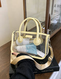 Casual Transparent Color Block Crossbody Bag 6W10BBG2128