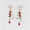 Christmas Tree Drop Earrings - DippedShop Wholesale - #7011
