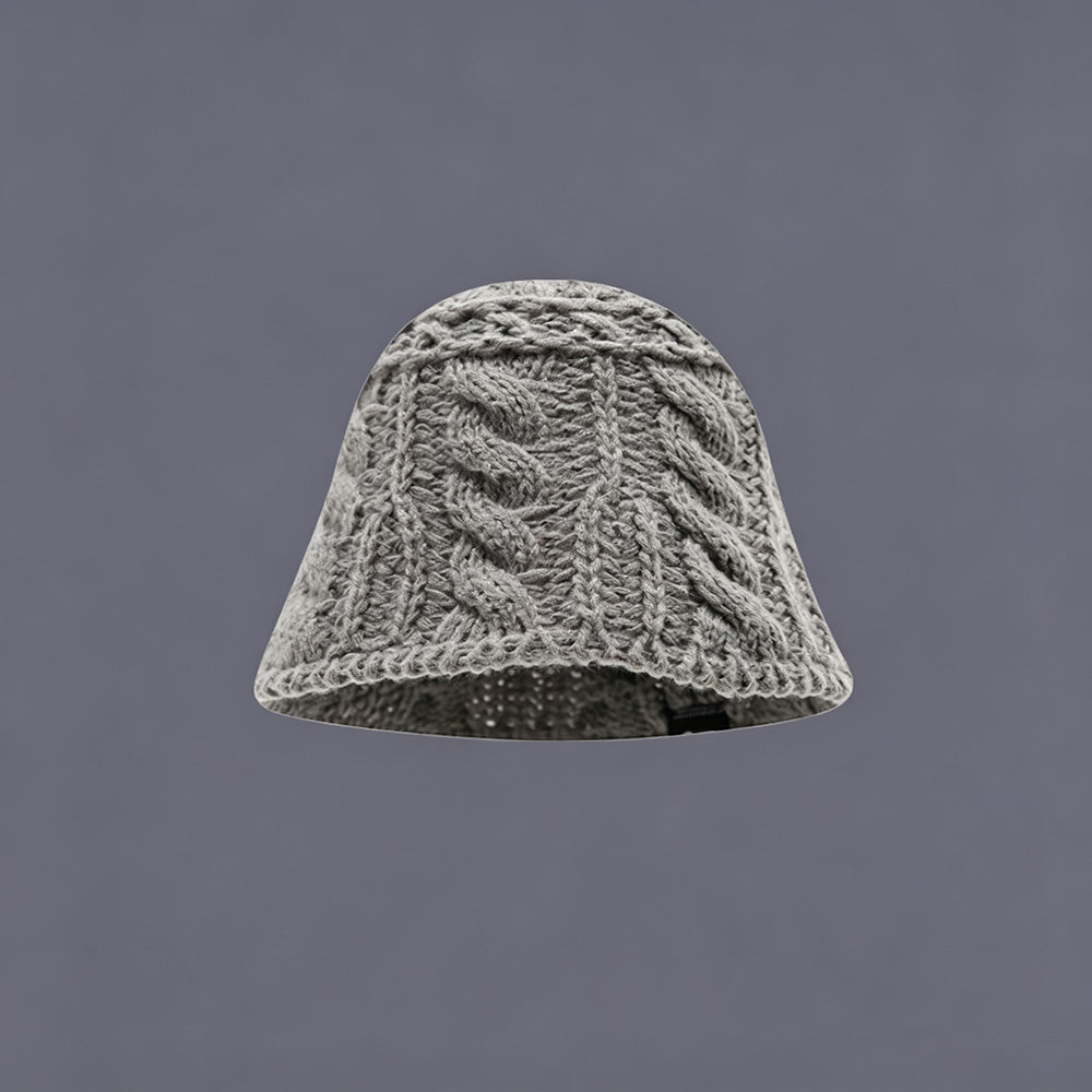 Slouchy Warm Cable Knit Bucket Hat 6W6HAT802