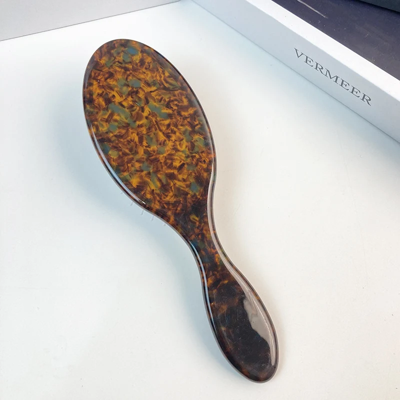Oval Leopard Acetate Portable Air Cushion Combs MK2PPM6CT5CB30