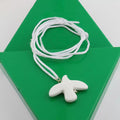 Ceramic Dove Pendant Necklace - DippedShop Wholesale - #8611