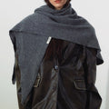 Fashion Wool Blend Striped Shawl Wrap Triangle Scarf 6W6NSC140
