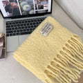 Warm Solid Color Tassel Wool Scarf 6W6NSW259