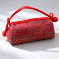 Elegant Floral Jacquard Color Block Handbag 6S10BBG1556