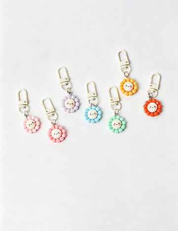 Cute Smile Floral Pendant Keychain Bag Charm 6W10BBC673